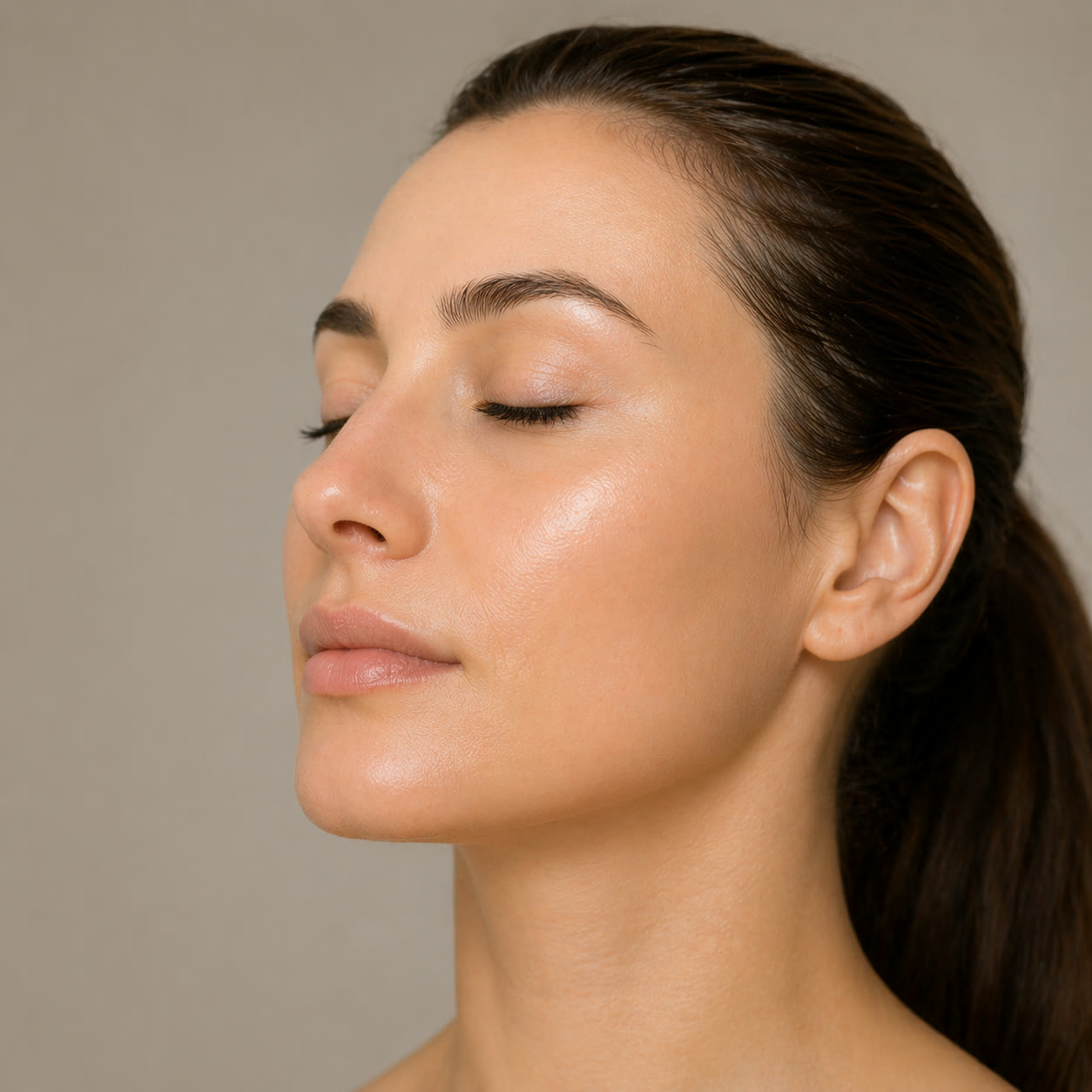 Femme au teint lumineux et à la peau hydratée : la mésothérapie visage à Antibes